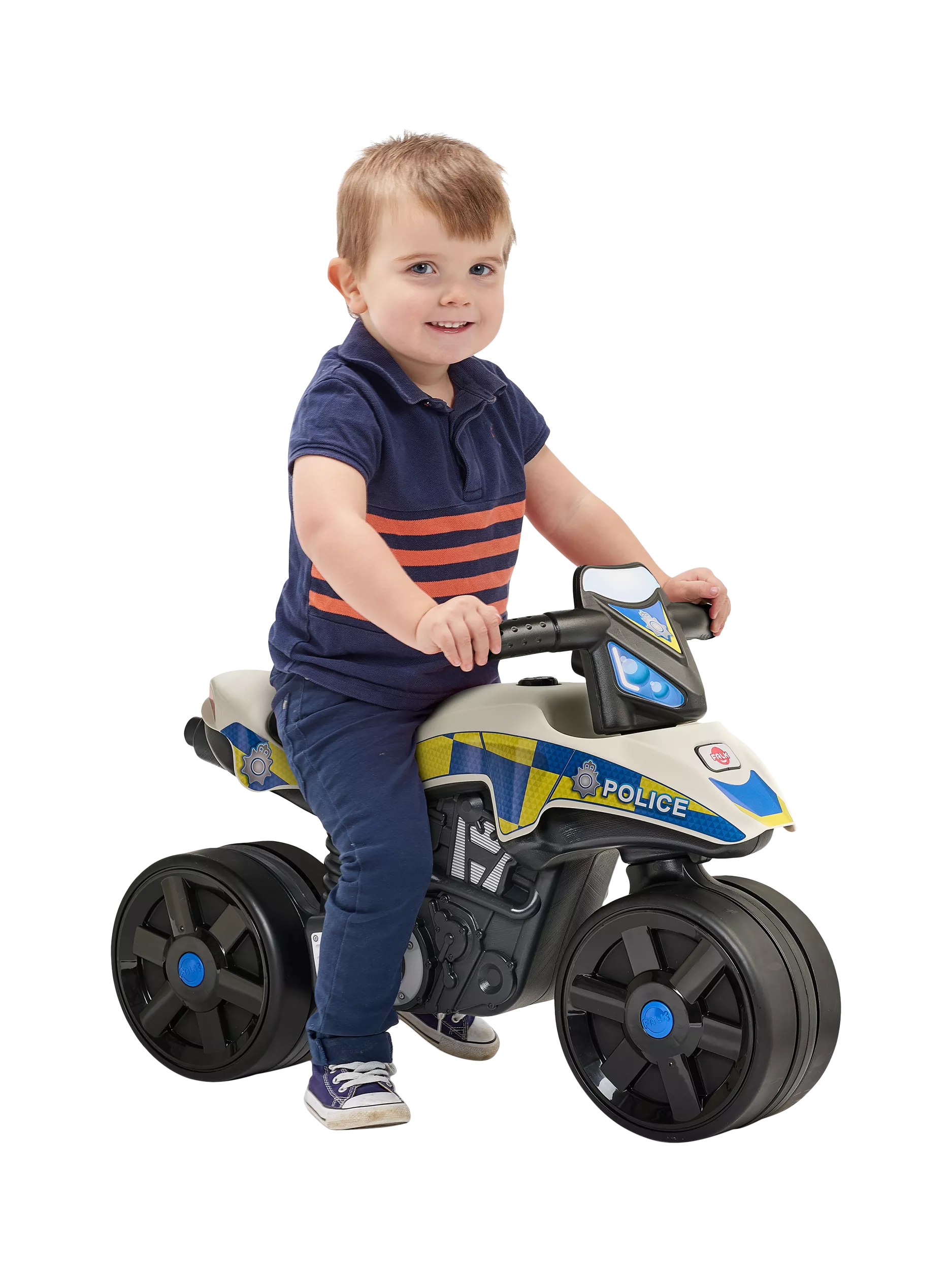 Mookie Falk UK Police ride-on toy motorbike - British product