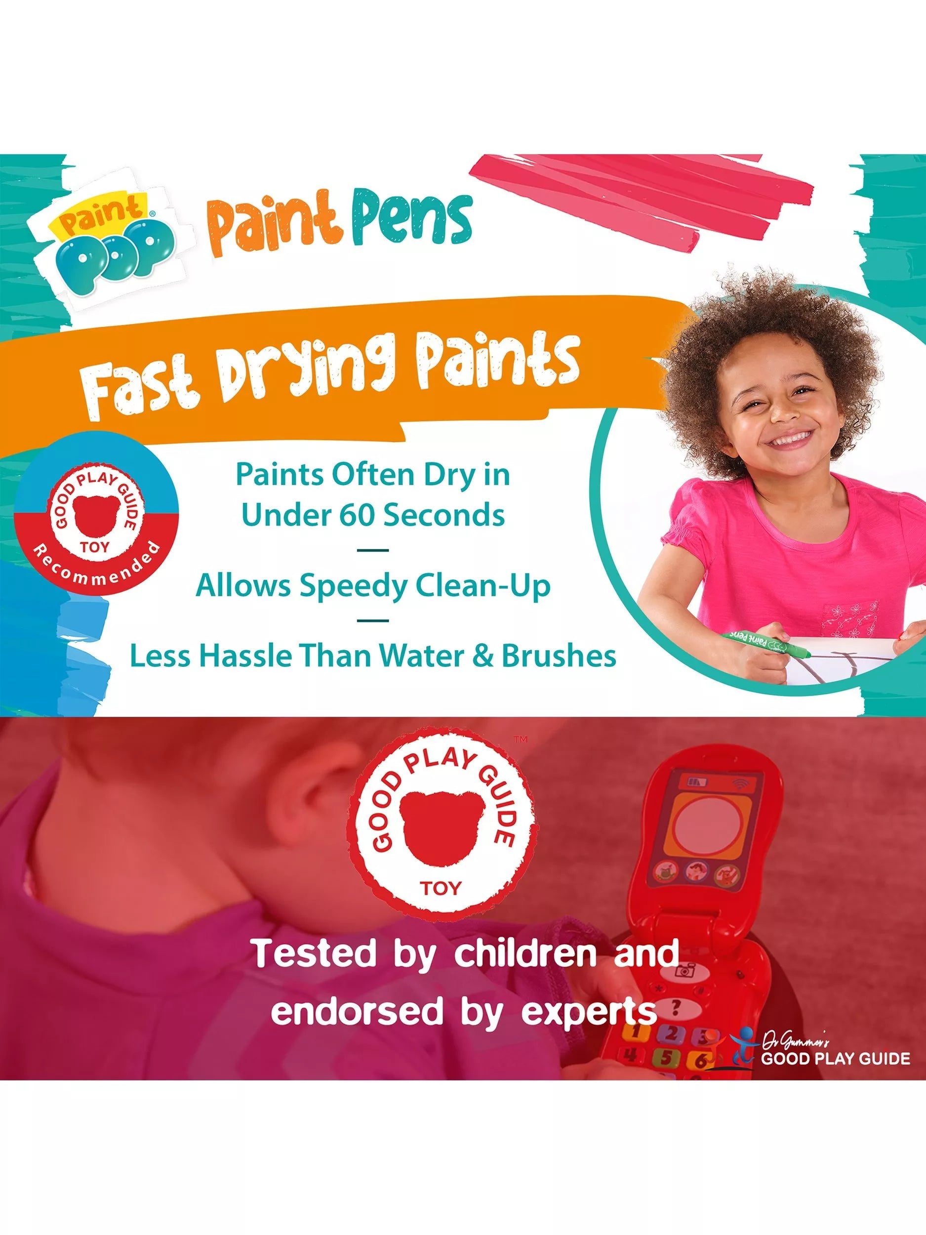 Paint Pop paint pens pack of 12, imported from the UK