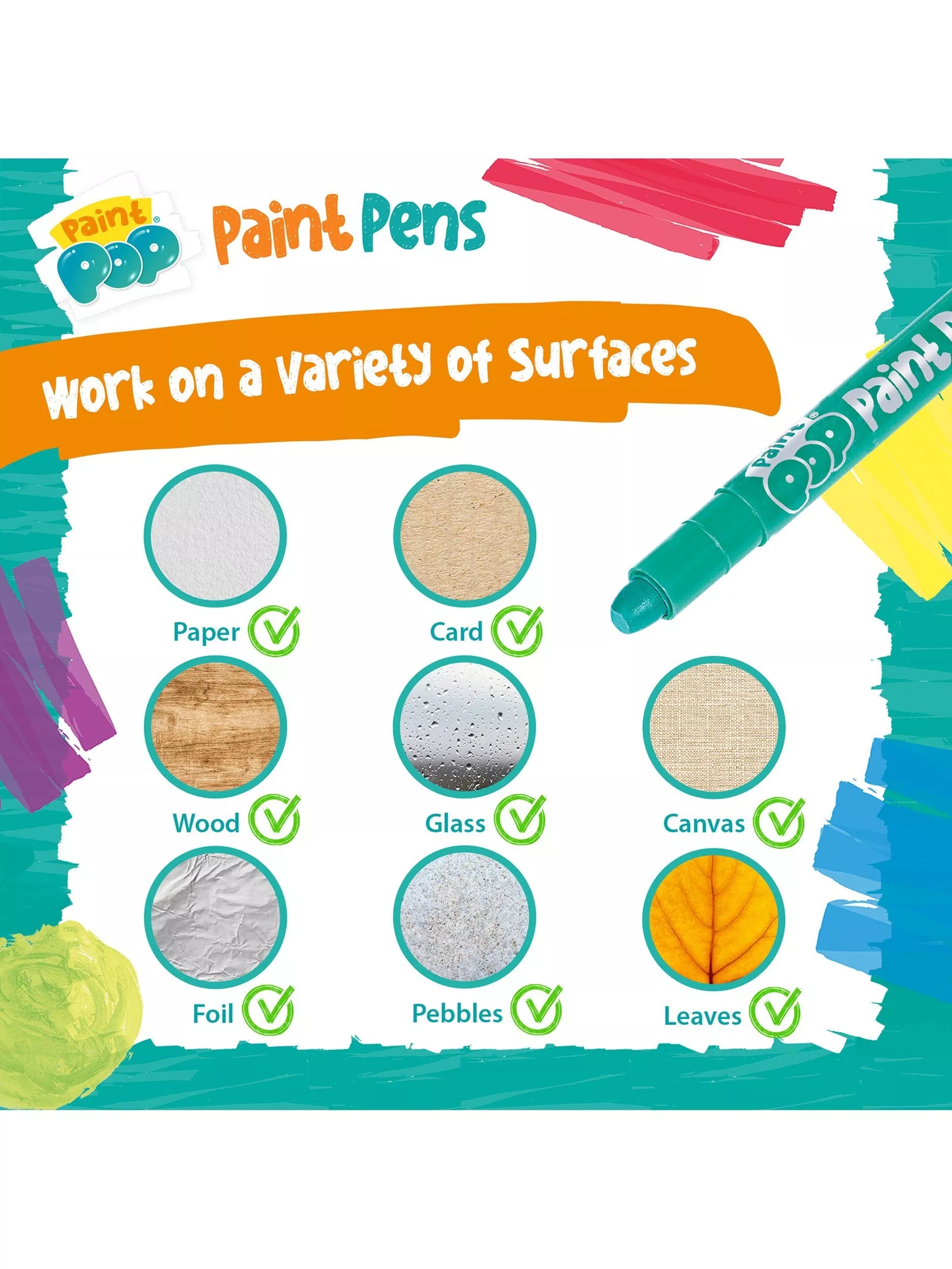 Paint Pop paint pens pack of 12, imported from the UK