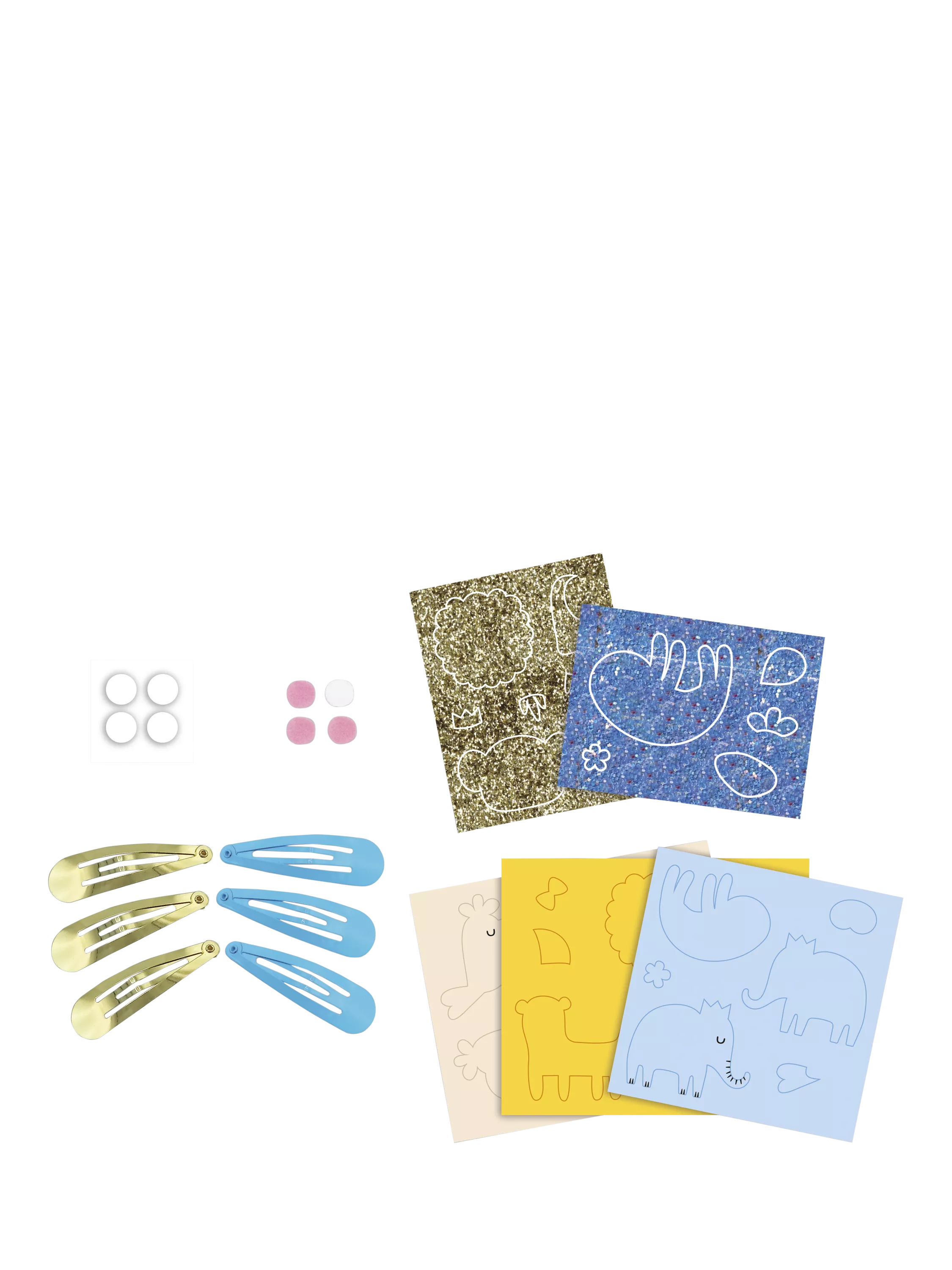 Janod Exotic Jungle hair clips craft kit, UK version