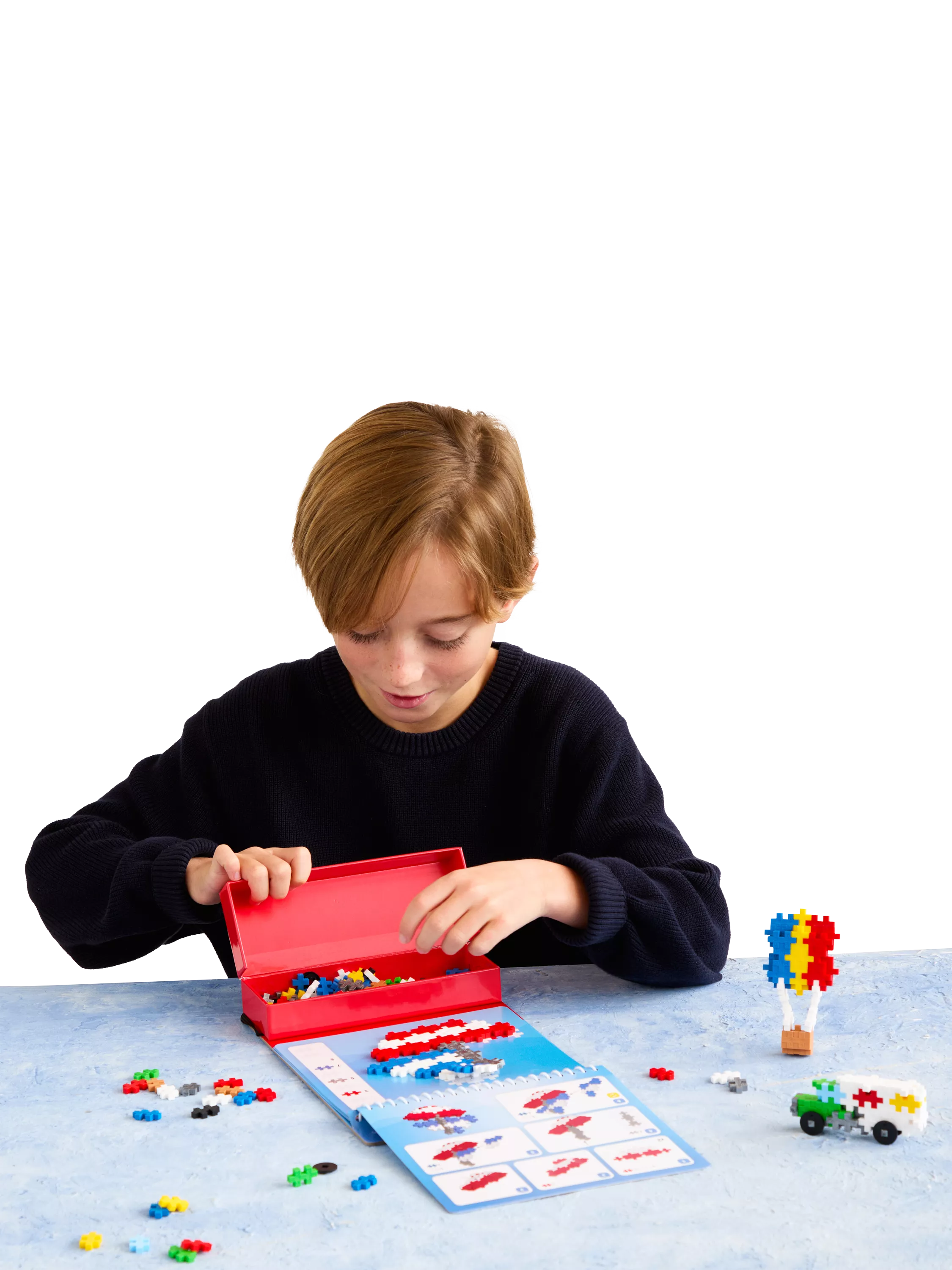 Plus-Plus Puzzle by Number Transportation Activity Pad 125 pieces (British brand)