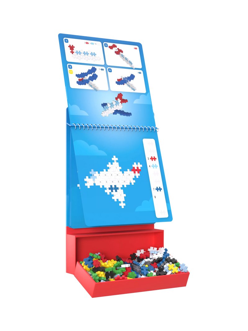 Plus-Plus Puzzle by Number Transportation Activity Pad 125 pieces (British brand)
