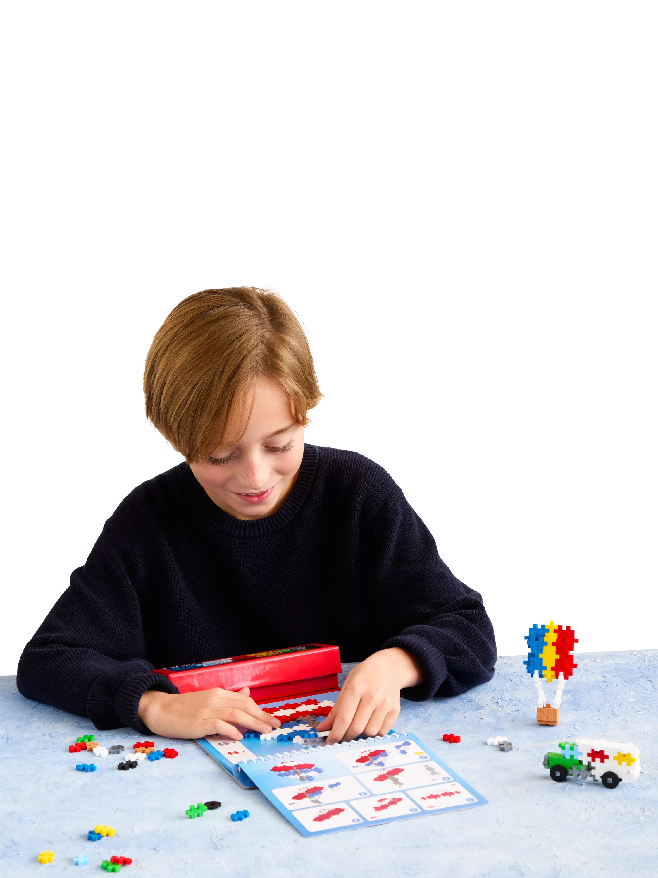 Plus-Plus Puzzle by Number Transportation Activity Pad 125 pieces (British brand)