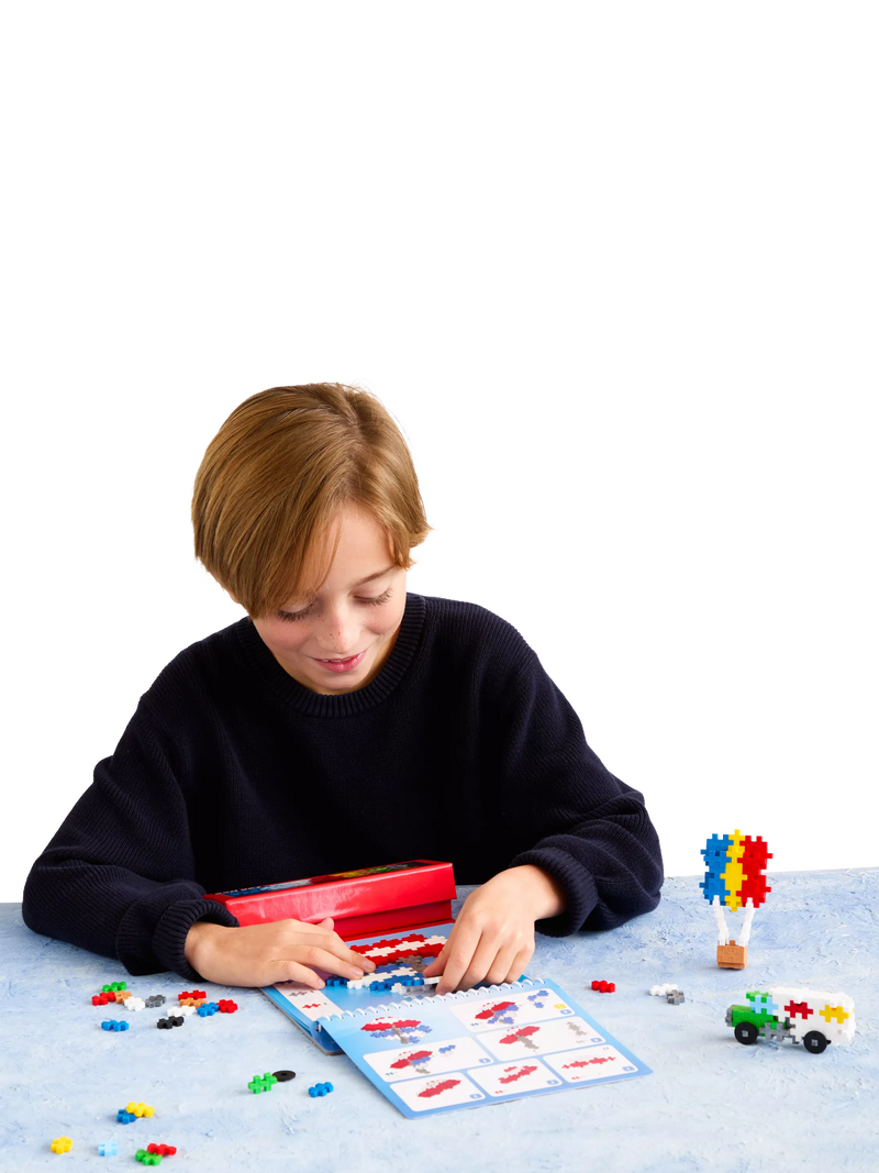 Plus-Plus Puzzle by Number Transportation Activity Pad 125 pieces (British brand)
