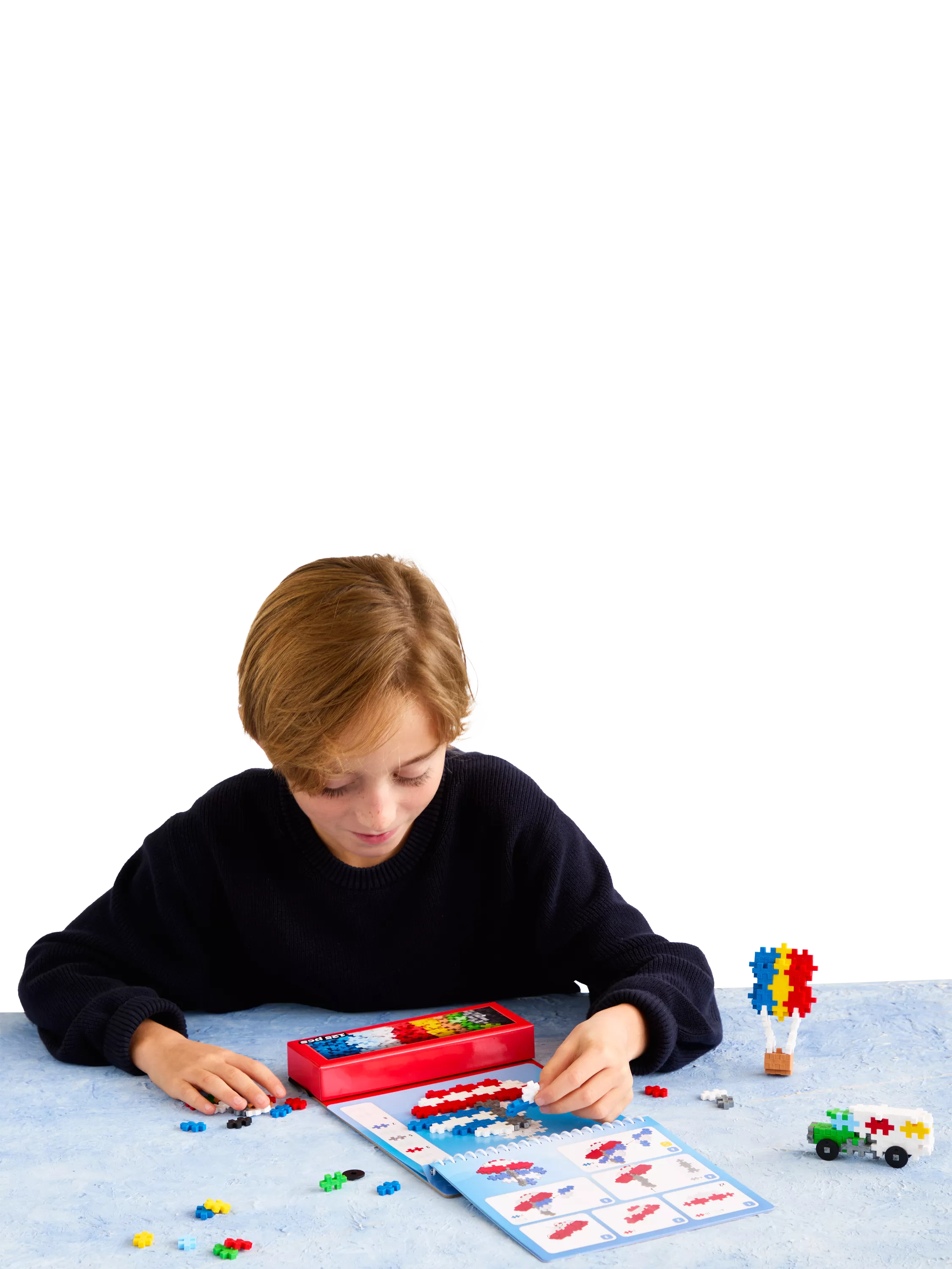 Plus-Plus Puzzle by Number Transportation Activity Pad 125 pieces (British brand)