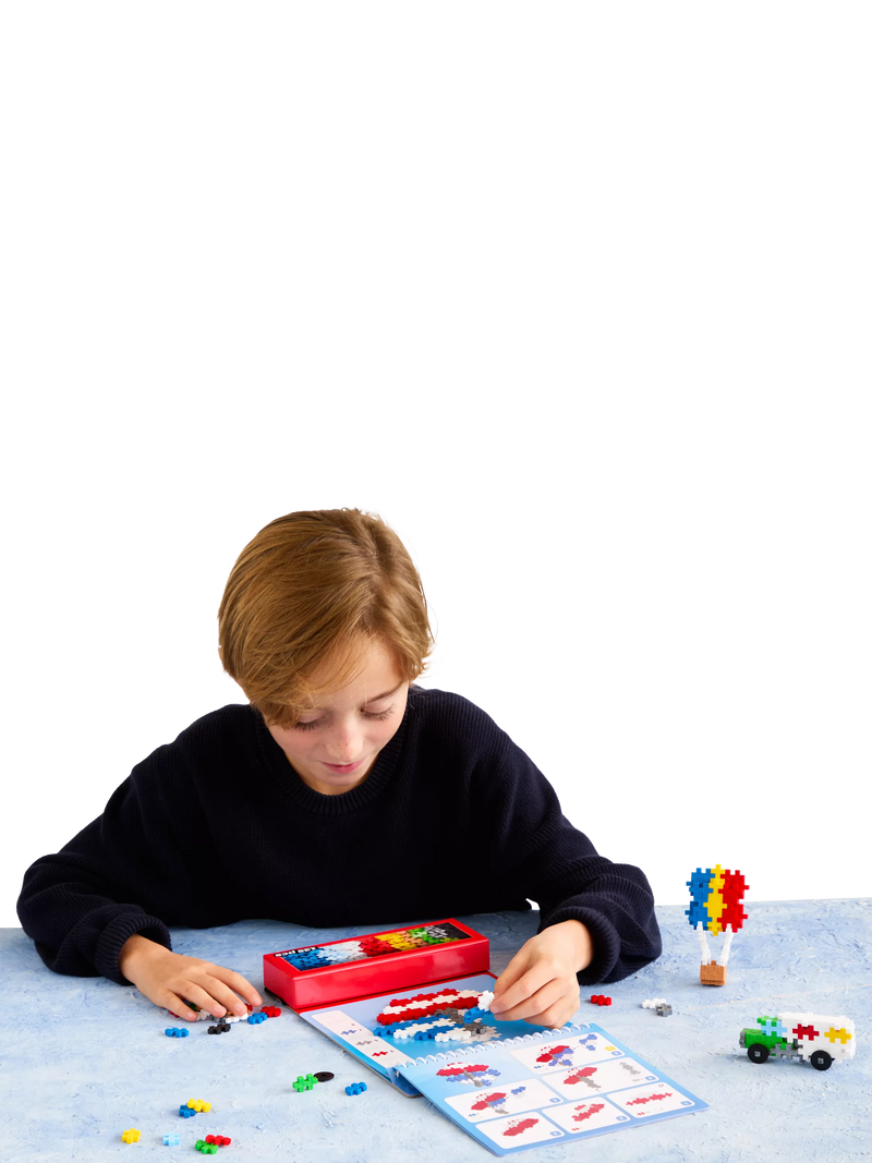 Plus-Plus Puzzle by Number Transportation Activity Pad 125 pieces (British brand)