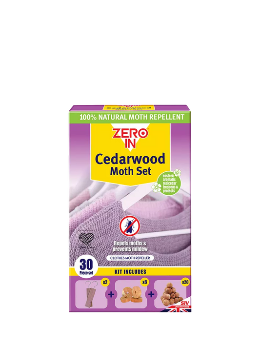 Zeroin Cedarwood Moth Repellent Set