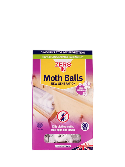 John Lewis ZeroIn New Generation Moth Balls Clothes Protection Pack of 30- Buy online at McGrocer