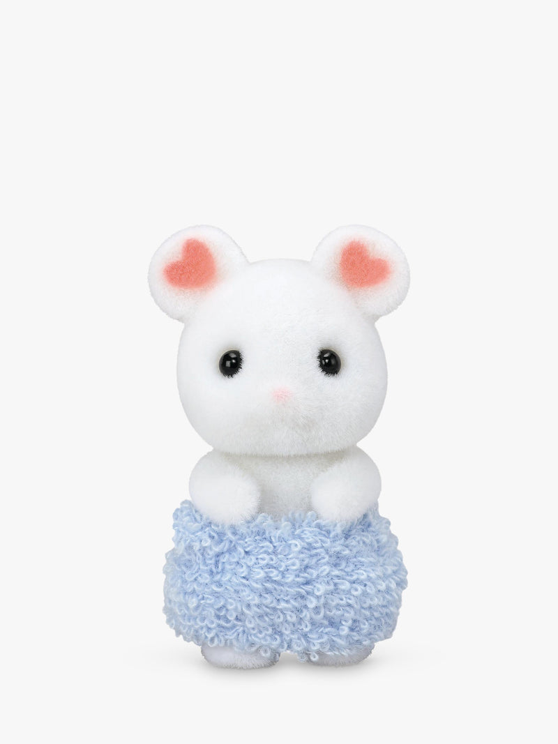 Sylvanian Families Bath Time Bubble Siblings set with Marshmallow Mouse figures - British product