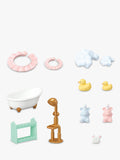 Sylvanian Families Bath Time Bubble Siblings set with Marshmallow Mouse figures - British product