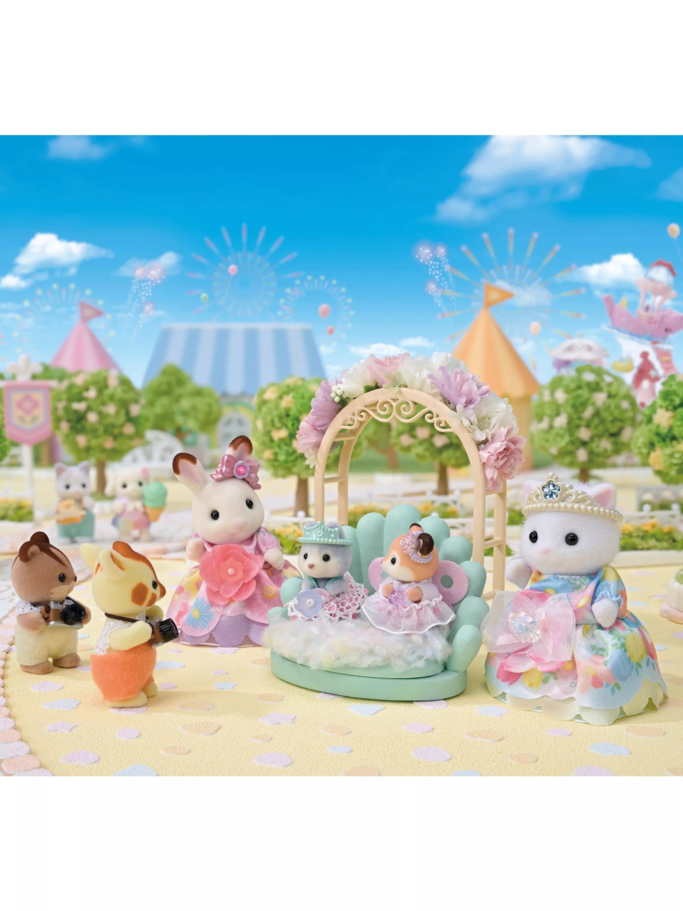 Sylvanian Families Flowering Princesses Set toy figures, imported from the UK