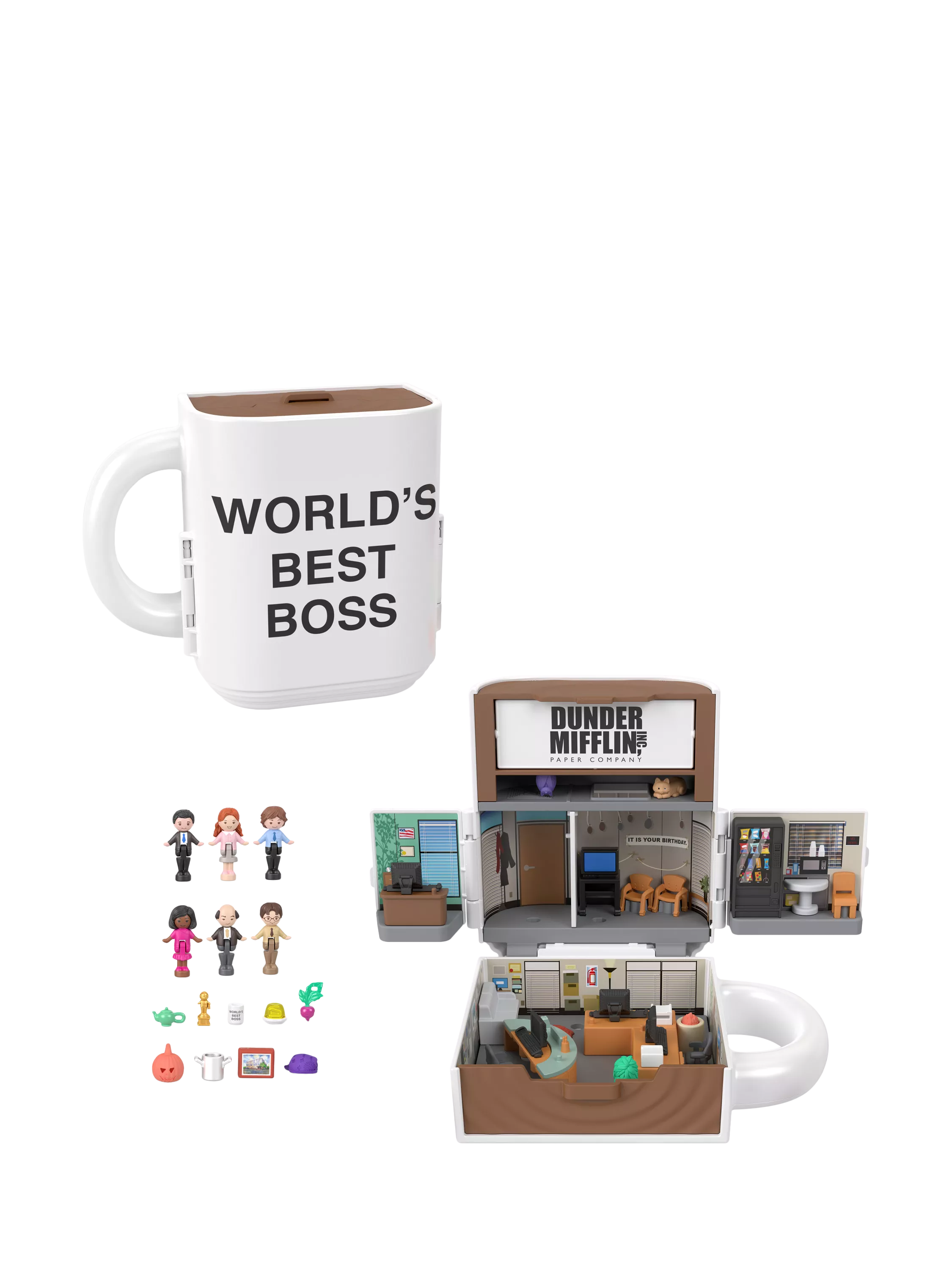 Polly Pocket Office Compact playset, imported from the UK