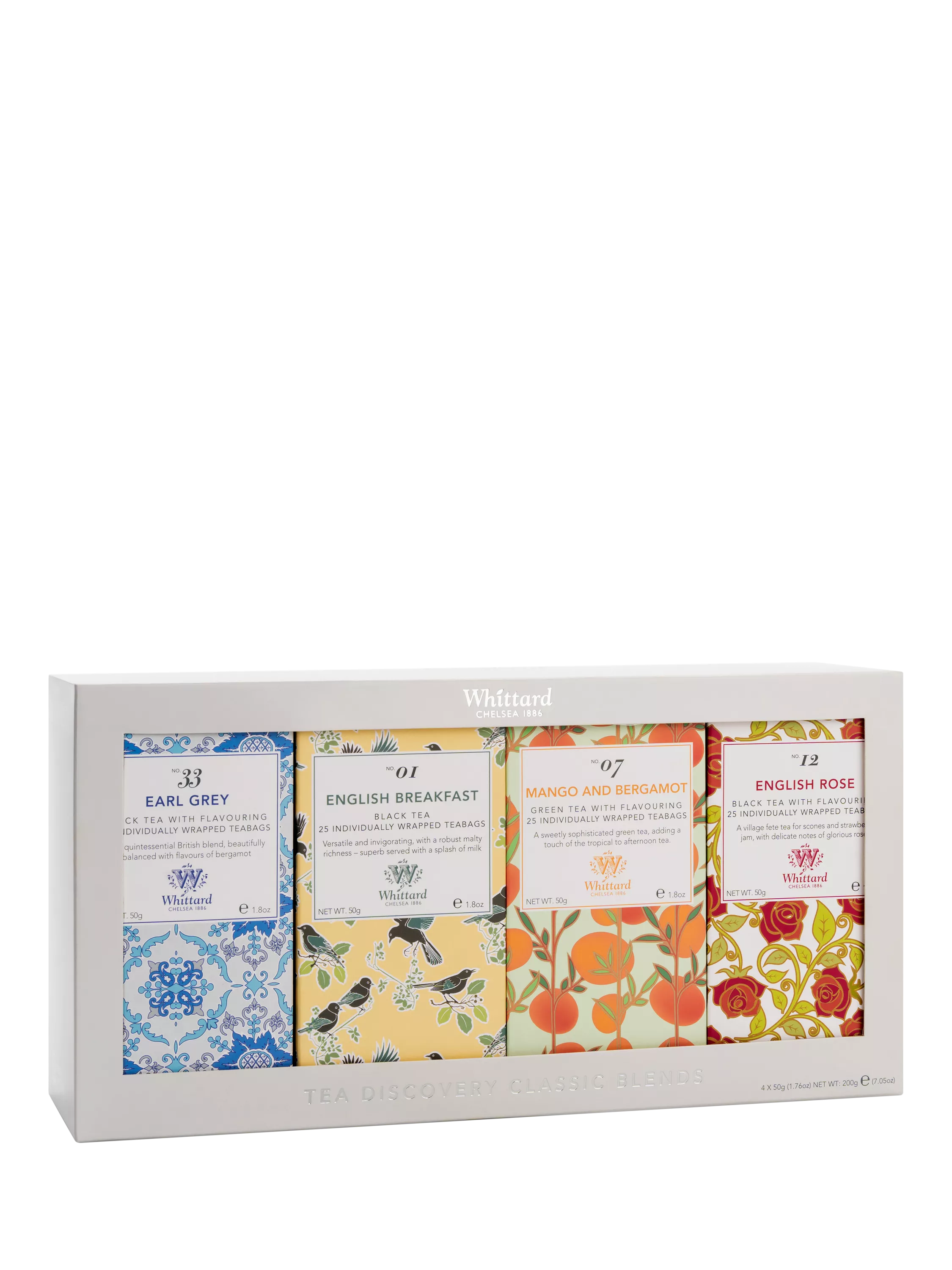 Whittard tea gift set classic tea blends 200g - British product