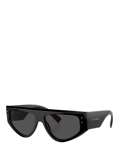 John Lewis Dolce & Gabbana DG4461 Men's Irregular Sunglasses, Black- Buy online at McGrocer