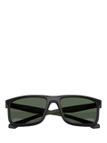 Emporio Armani men's square sunglasses matte black 57mm (British brand)