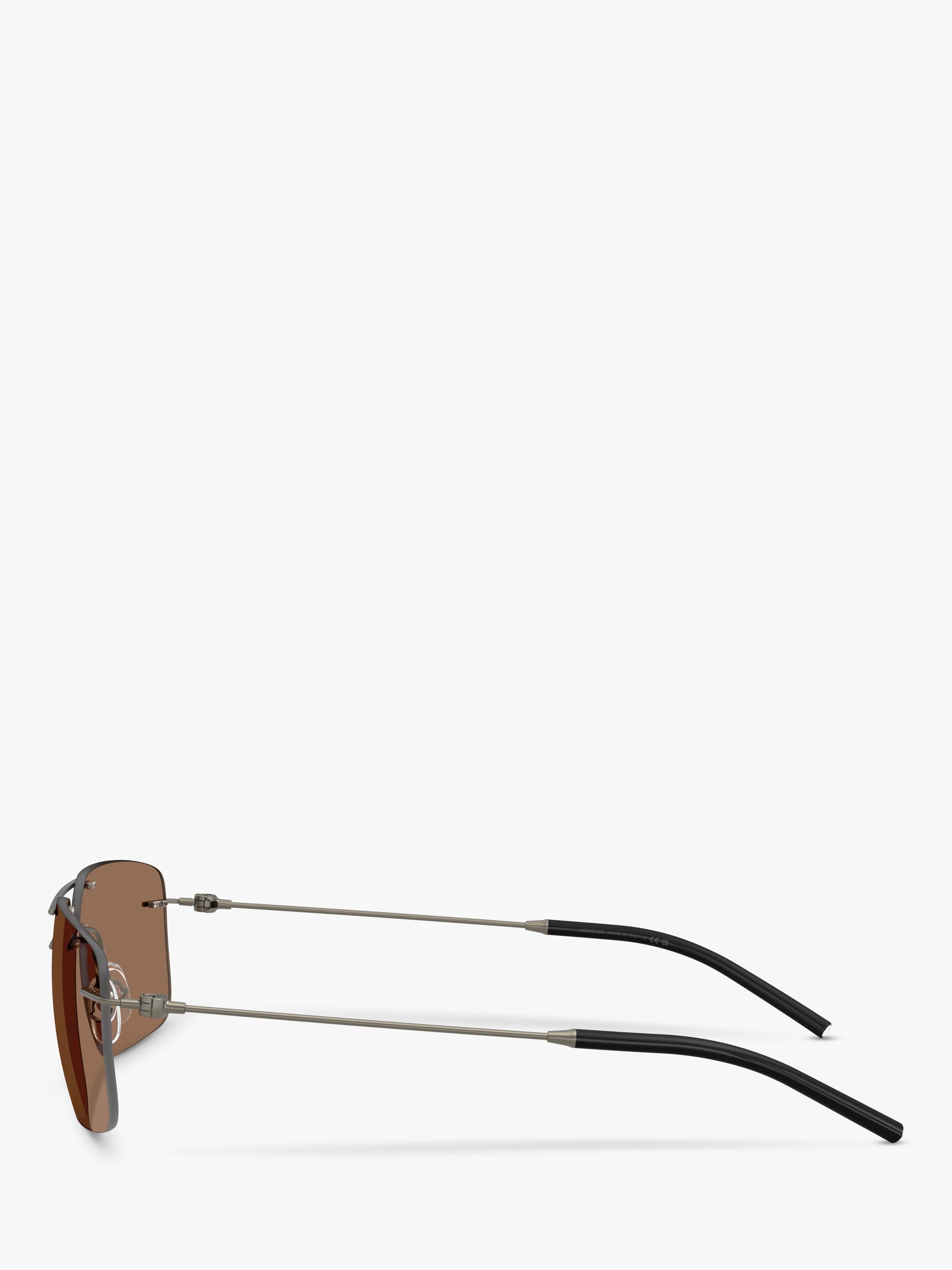 Moncler rectangular sunglasses matte anthracite (British brand)