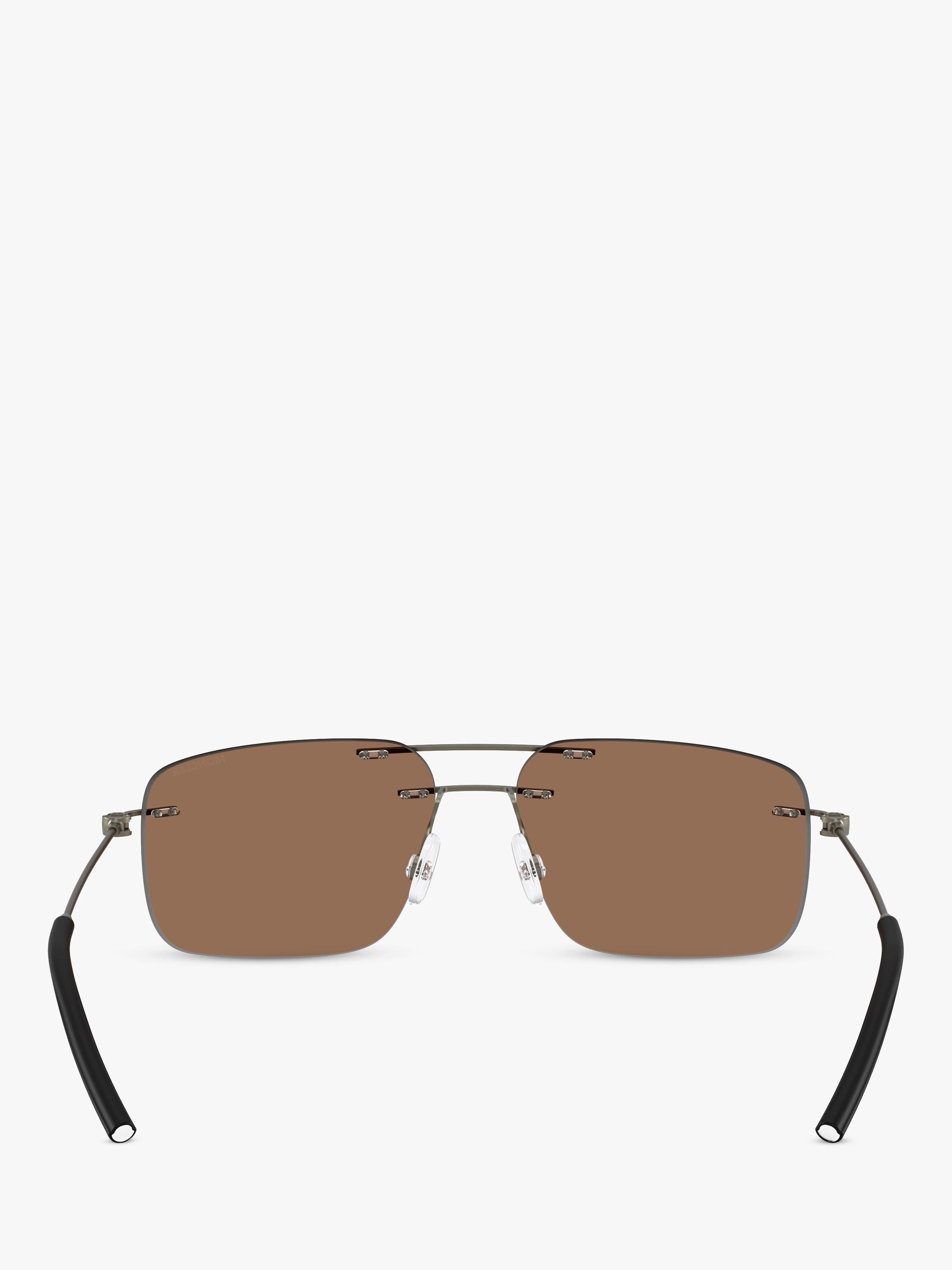Moncler rectangular sunglasses matte anthracite (British brand)