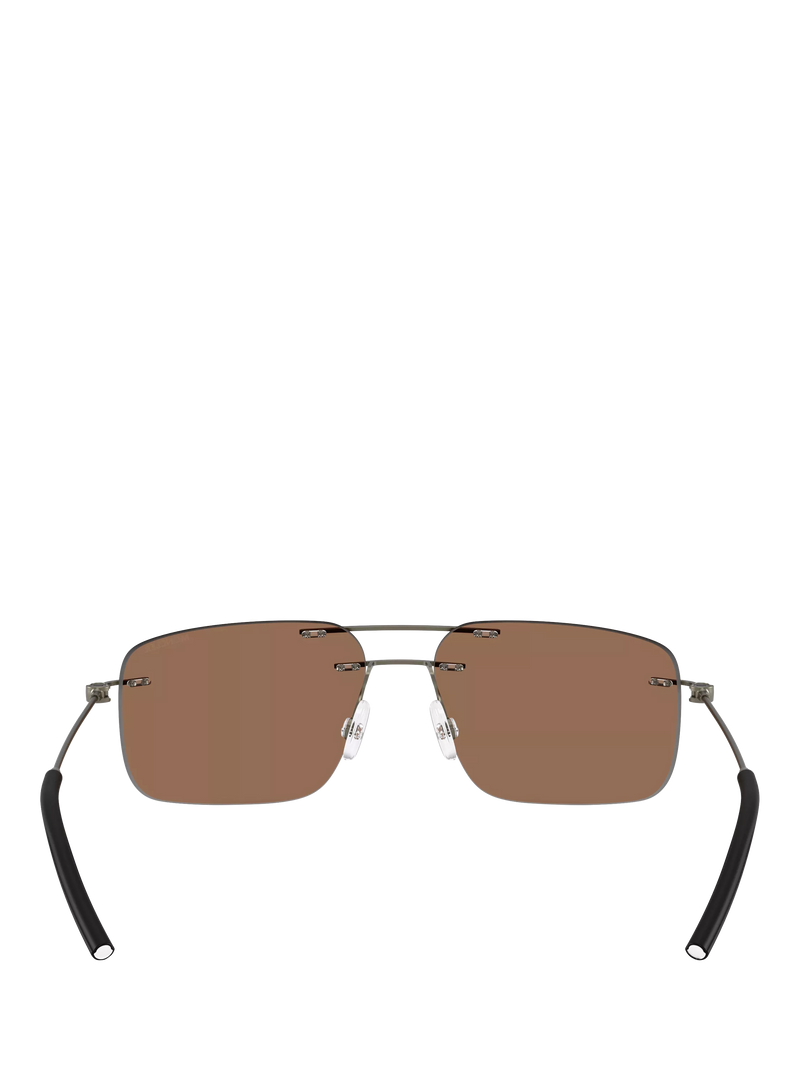 Moncler rectangular sunglasses matte anthracite (British brand)