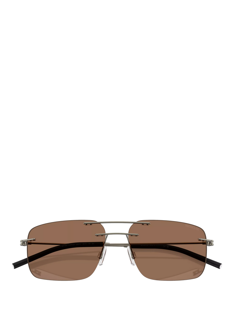 Moncler rectangular sunglasses matte anthracite (British brand)