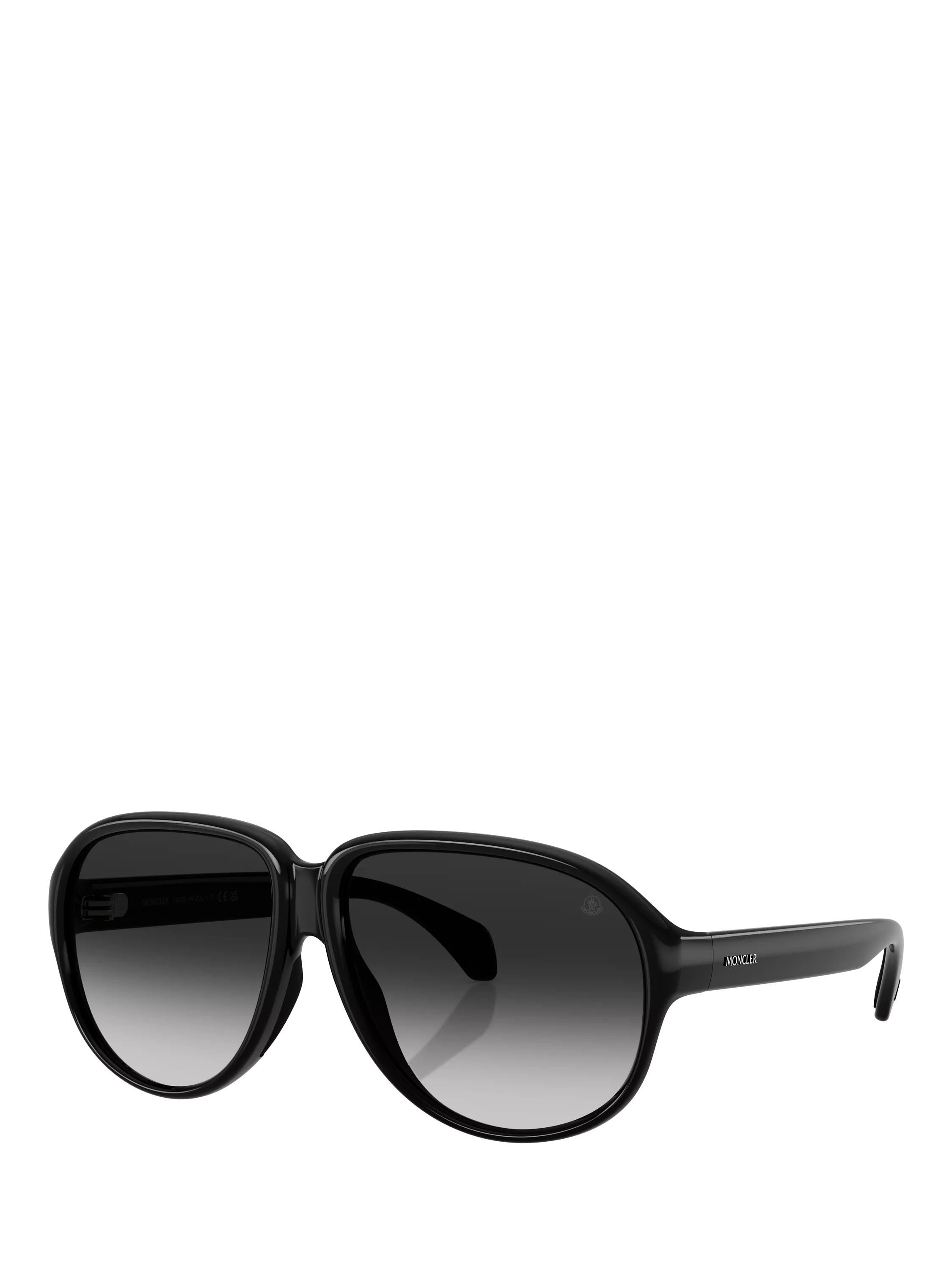 Moncler aviator sunglasses black grey gradient 60mm, UK version