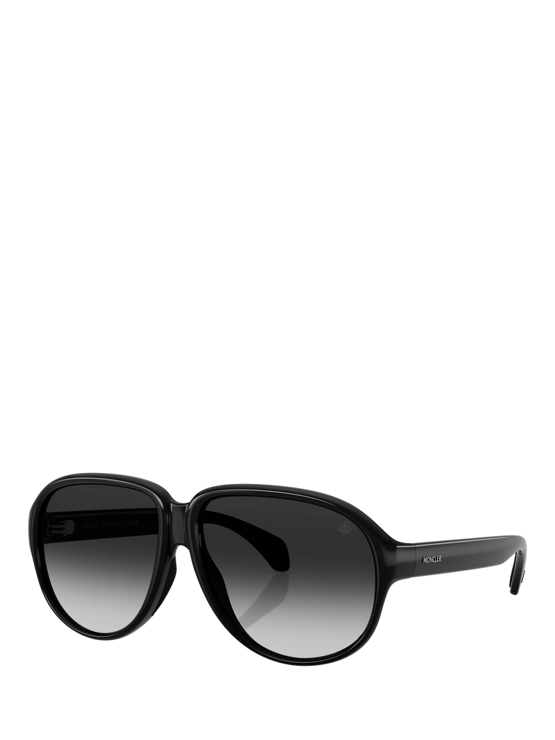 Moncler aviator sunglasses black grey gradient 60mm, UK version