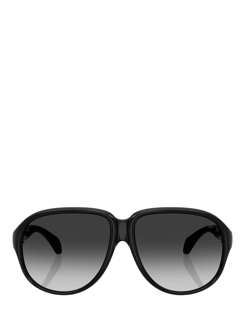 Moncler aviator sunglasses black grey gradient 60mm, UK version