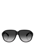 Moncler aviator sunglasses black grey gradient 60mm, UK version