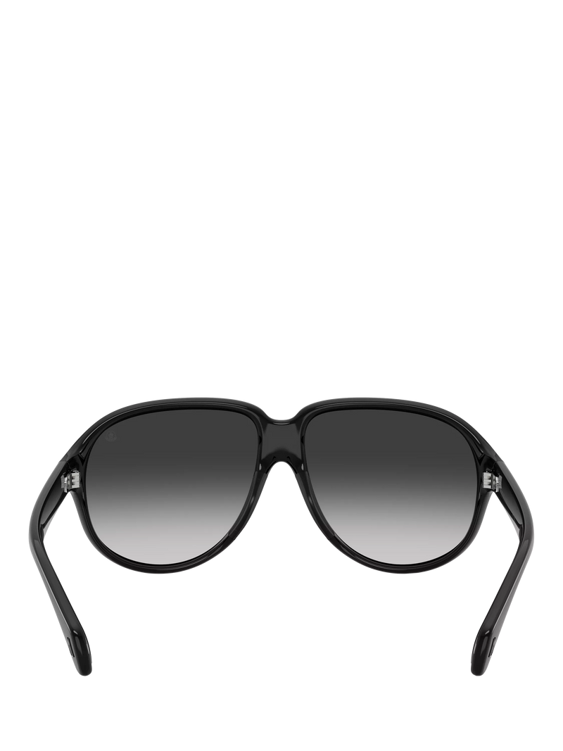Moncler aviator sunglasses black grey gradient 60mm, UK version