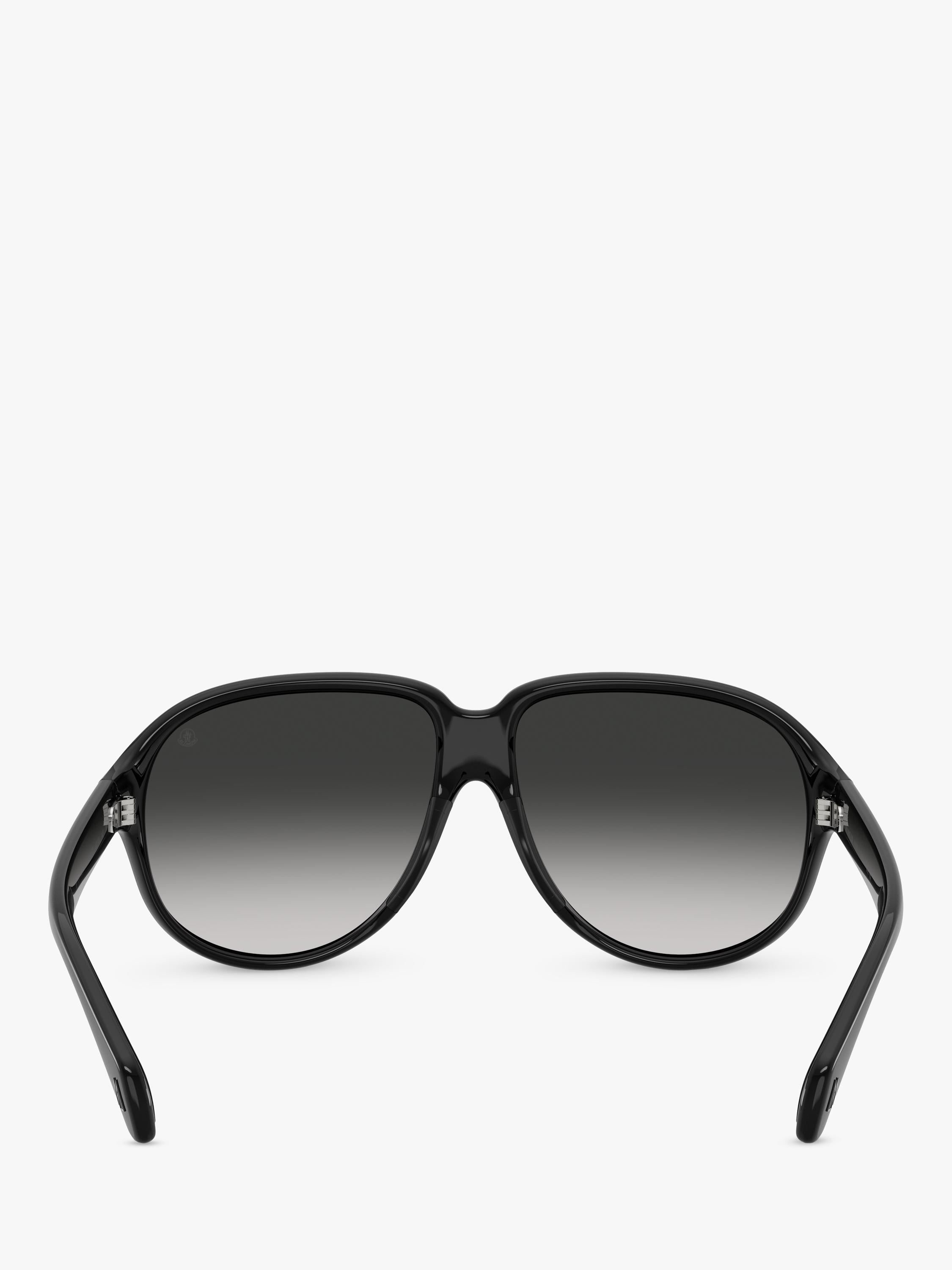 Moncler aviator sunglasses black grey gradient 60mm, UK version