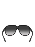Moncler aviator sunglasses black grey gradient 60mm, UK version