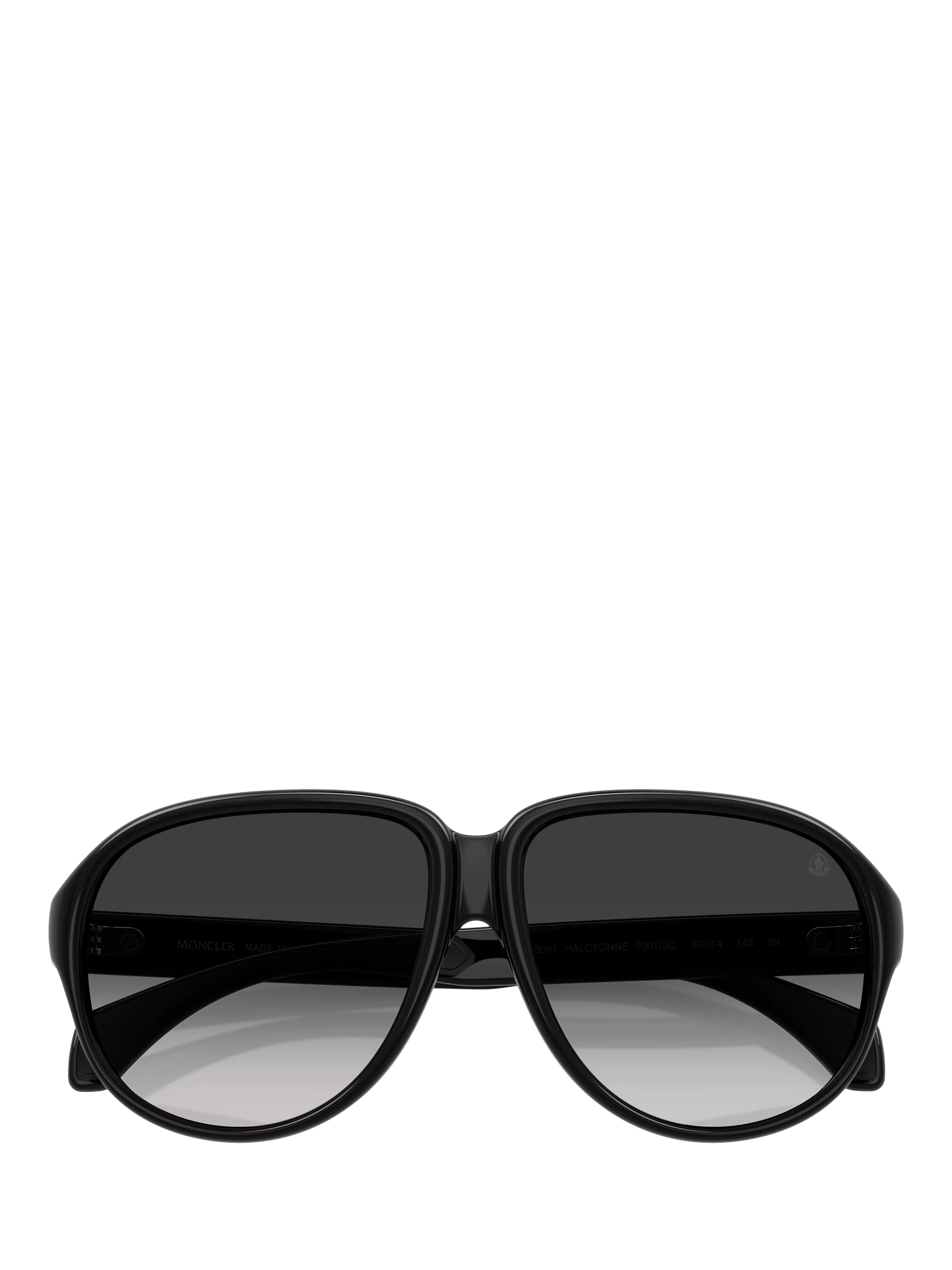Moncler aviator sunglasses black grey gradient 60mm, UK version