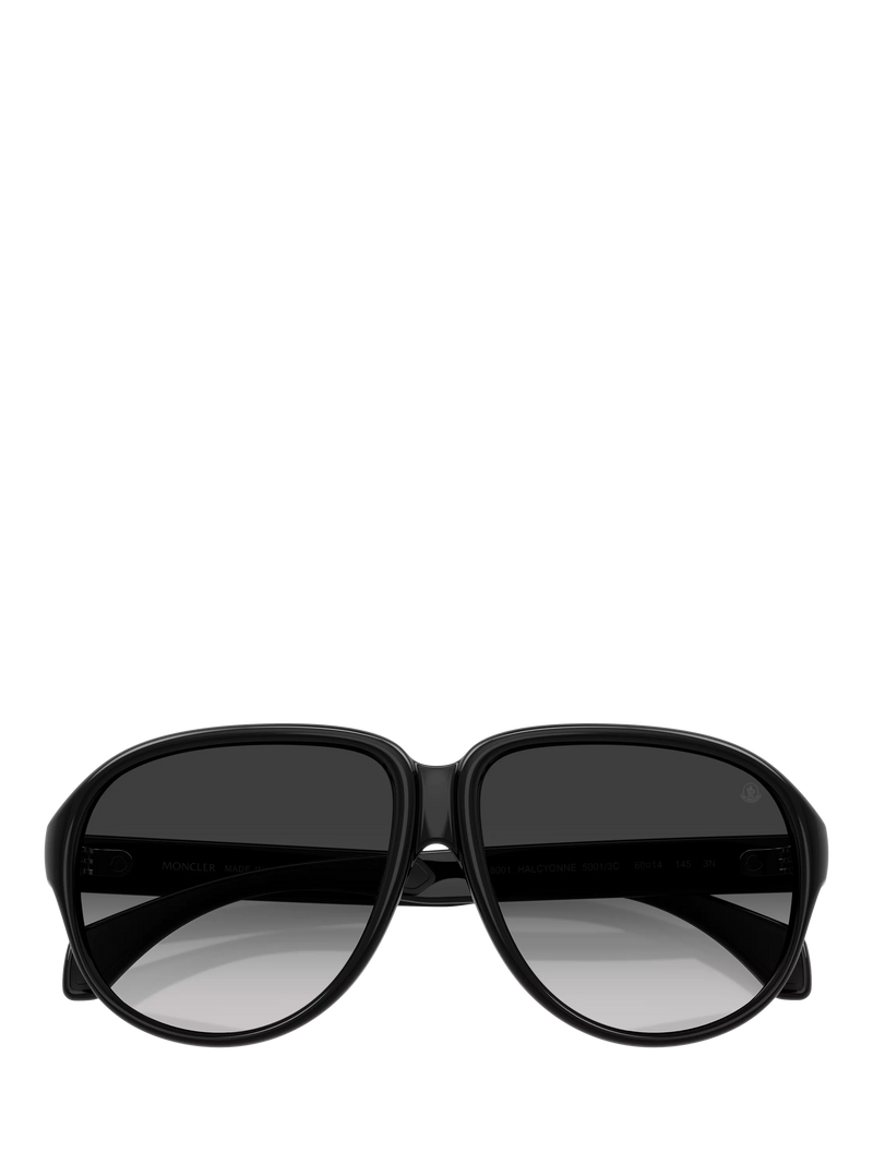 Moncler aviator sunglasses black grey gradient 60mm, UK version