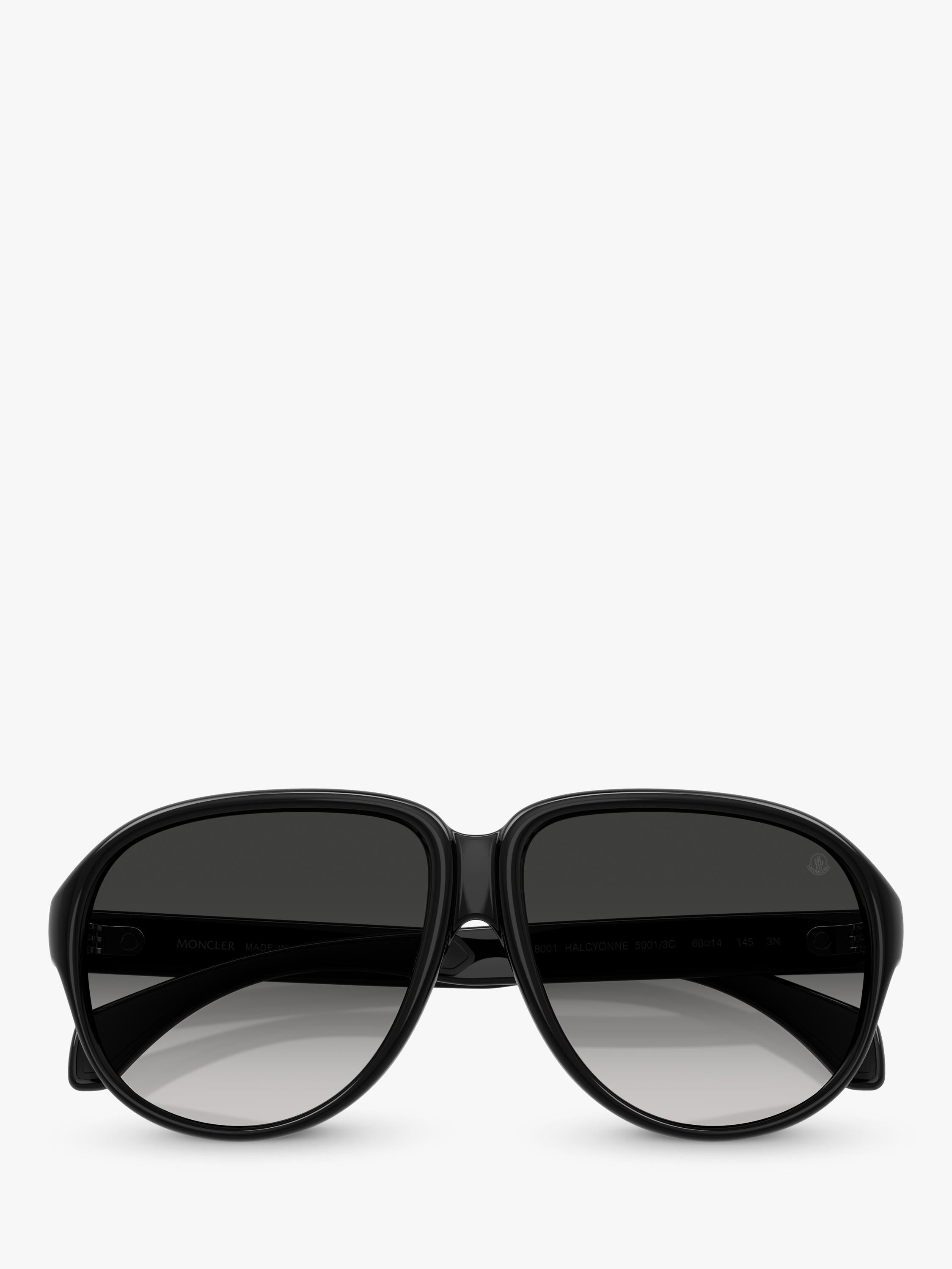 Moncler aviator sunglasses black grey gradient 60mm, UK version