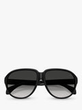 Moncler aviator sunglasses black grey gradient 60mm, UK version
