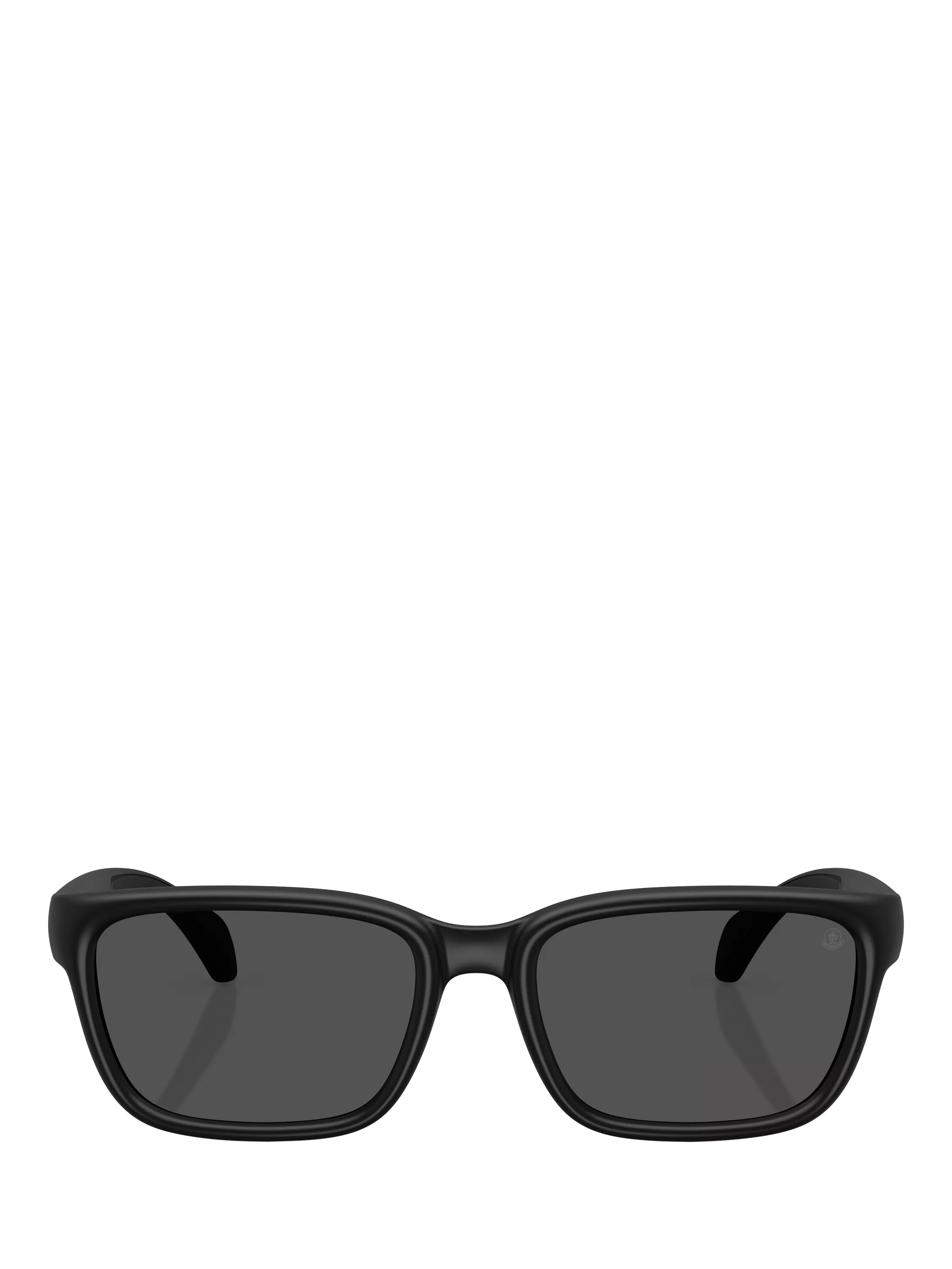 Moncler rectangular sunglasses matte black, imported from the UK