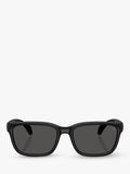 Moncler rectangular sunglasses matte black, imported from the UK