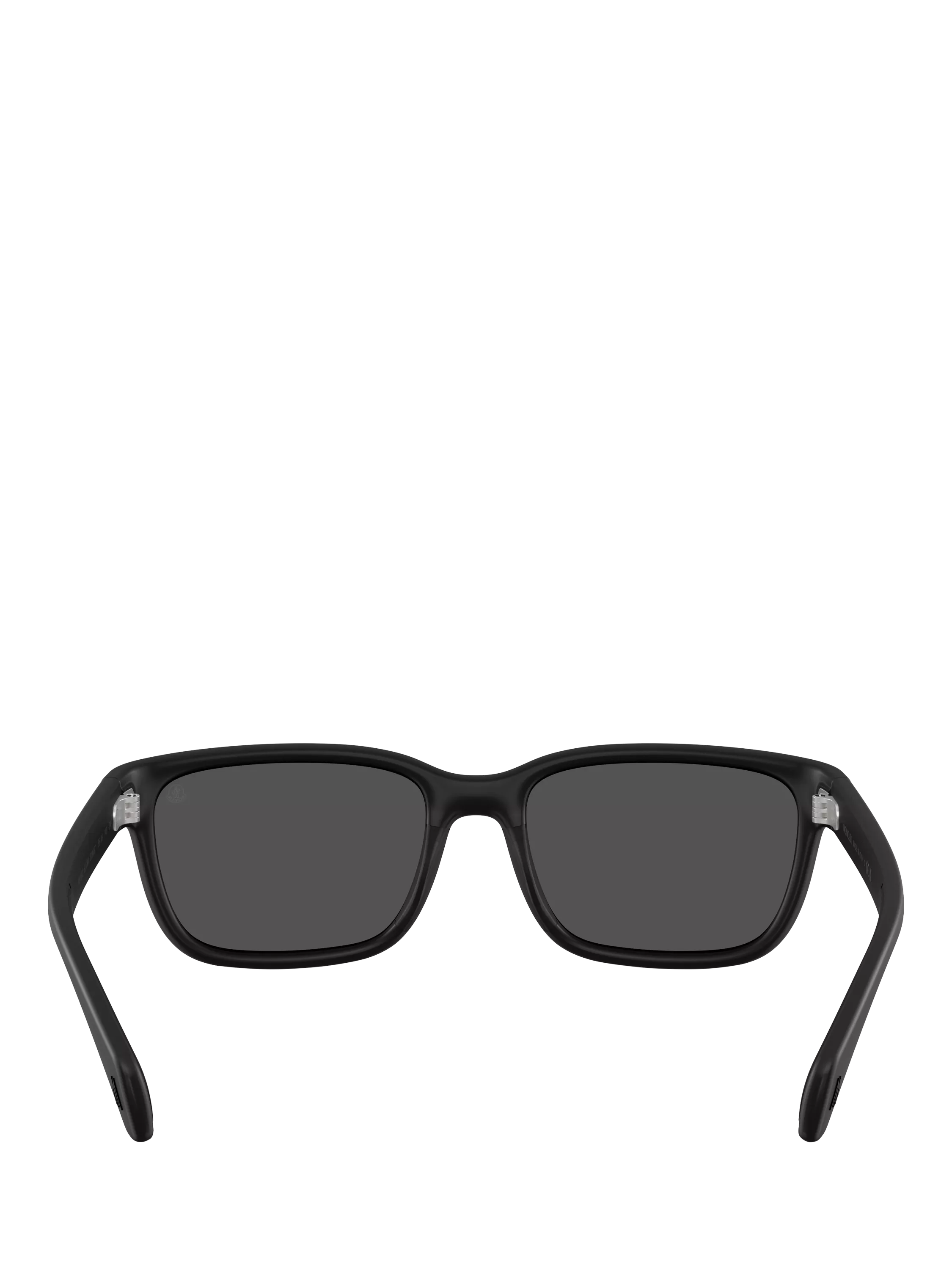 Moncler rectangular sunglasses matte black, imported from the UK
