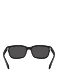 Moncler rectangular sunglasses matte black, imported from the UK