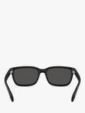 Moncler rectangular sunglasses matte black, imported from the UK