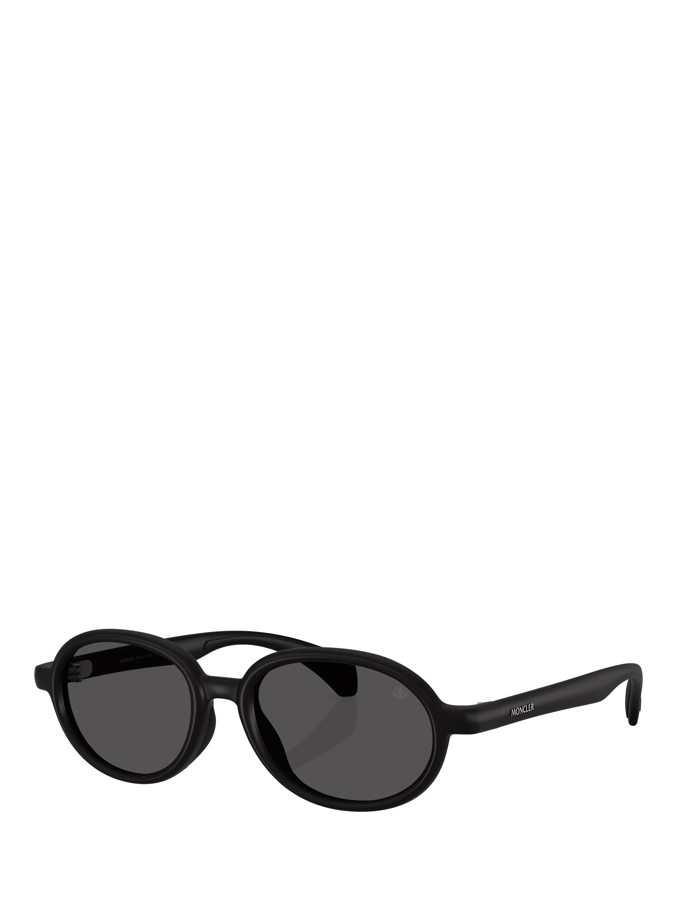 Moncler oval sunglasses Matte Black, imported from the UK