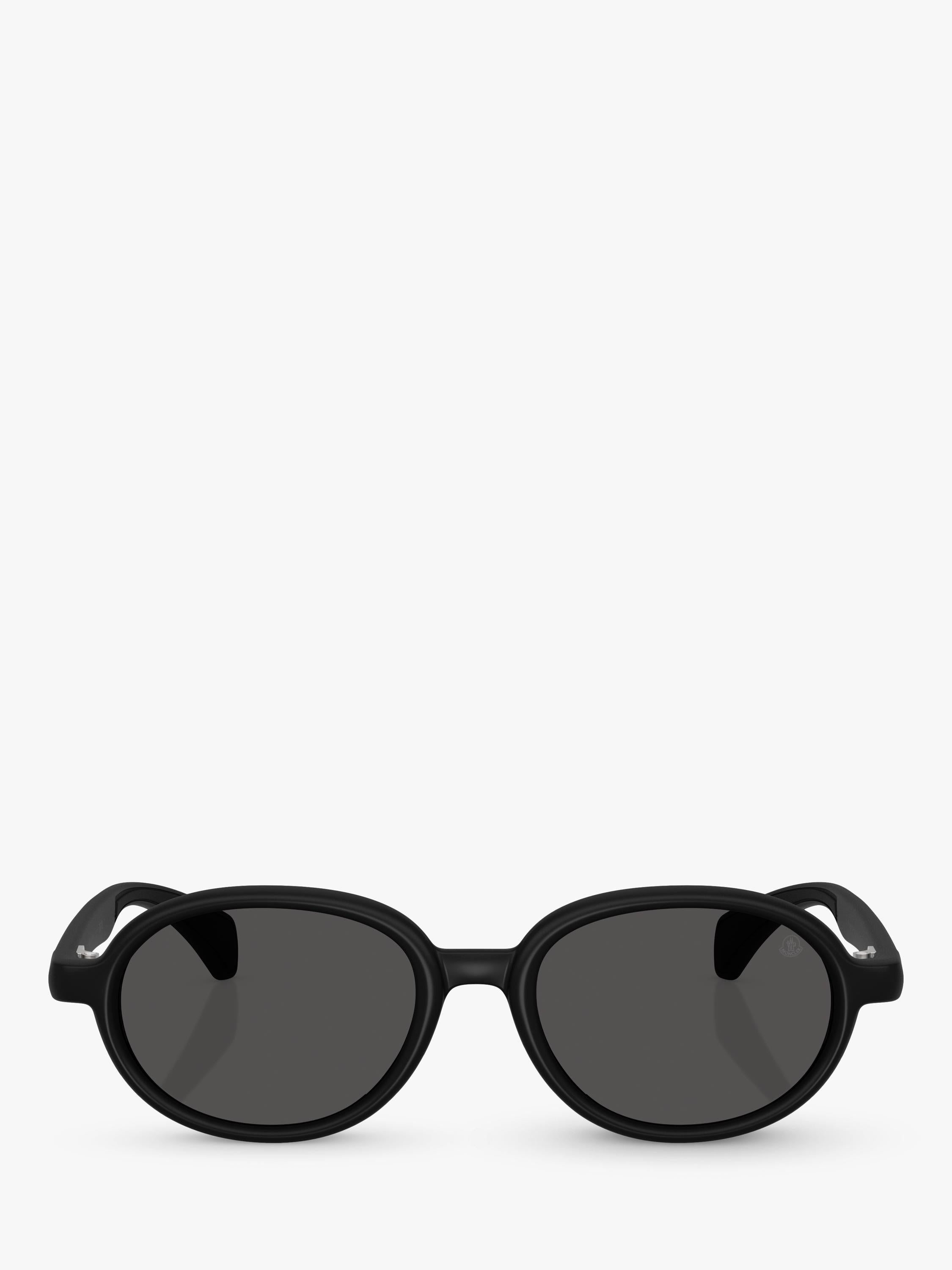 Moncler oval sunglasses Matte Black, imported from the UK