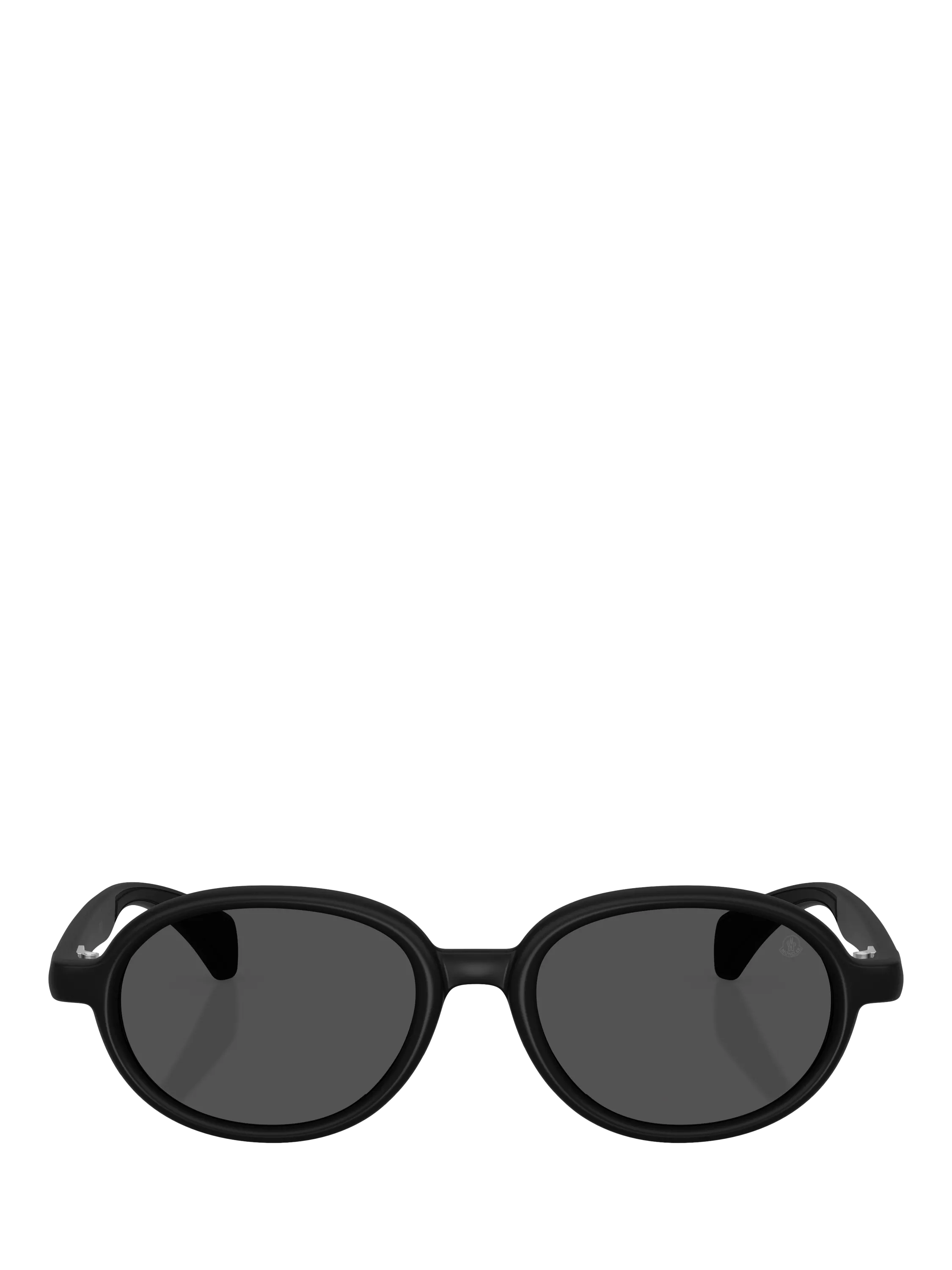 Moncler oval sunglasses Matte Black, imported from the UK