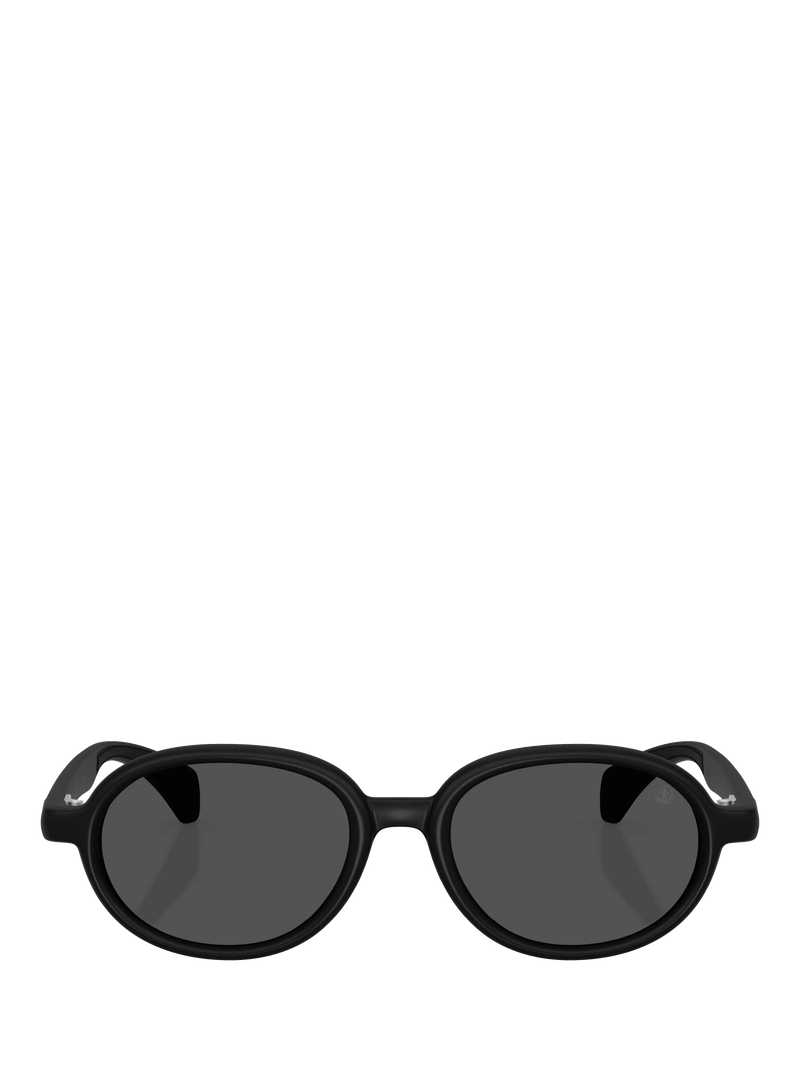 Moncler oval sunglasses Matte Black, imported from the UK