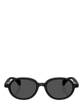 Moncler oval sunglasses Matte Black, imported from the UK
