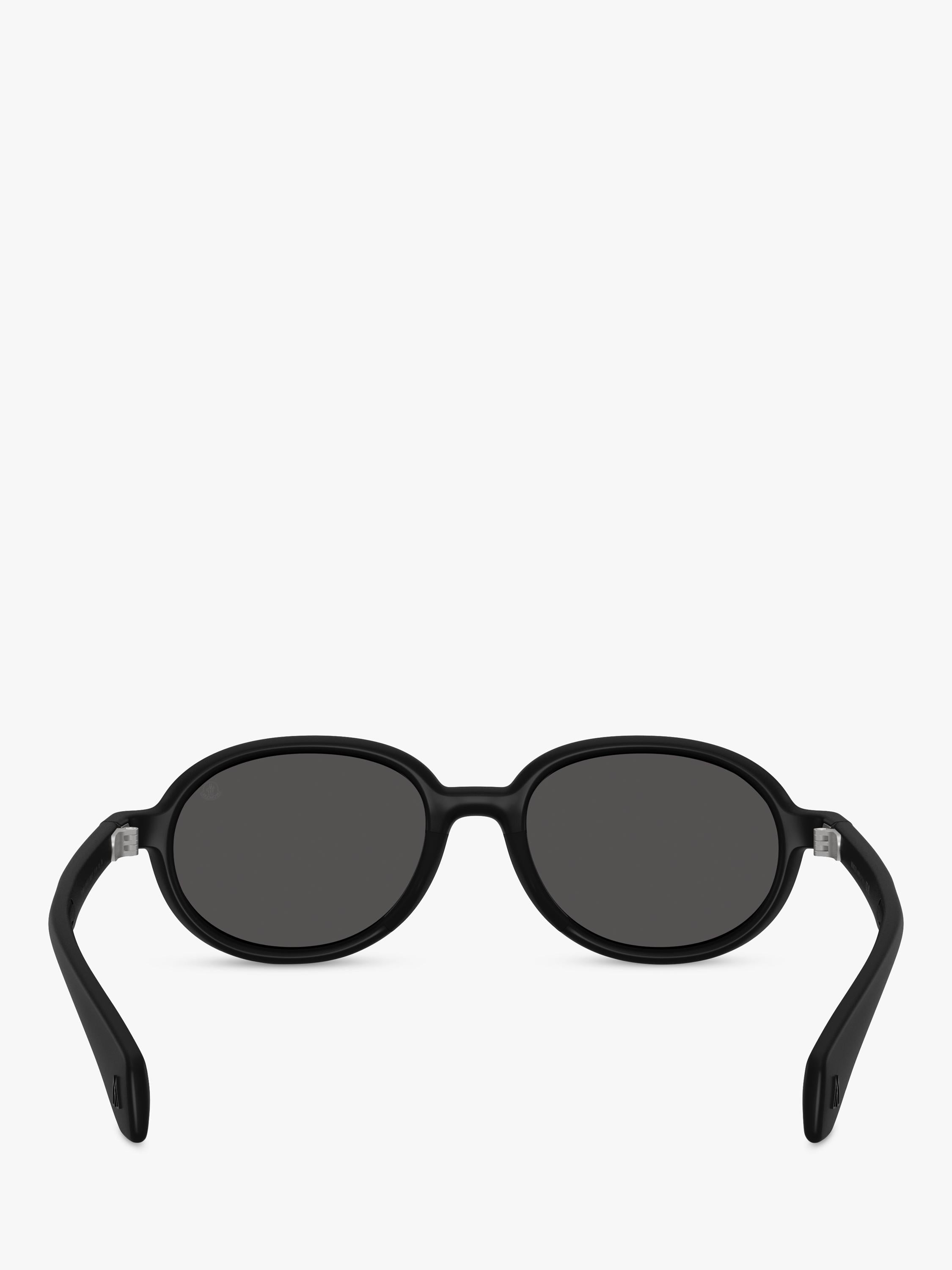 Moncler oval sunglasses Matte Black, imported from the UK