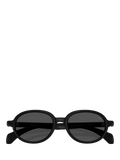 Moncler oval sunglasses Matte Black, imported from the UK