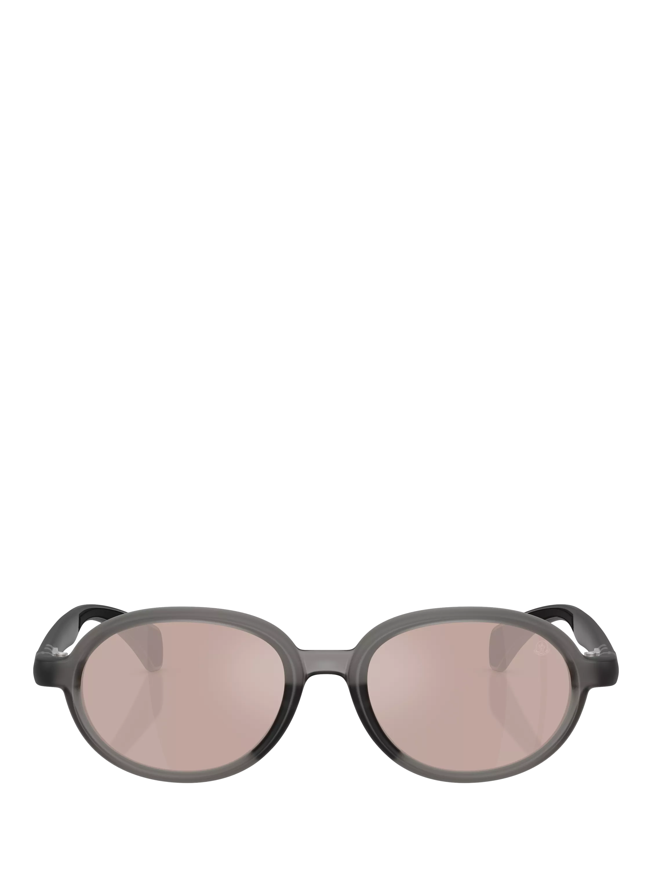 Moncler oval sunglasses shiny grey pink frame, imported from the UK