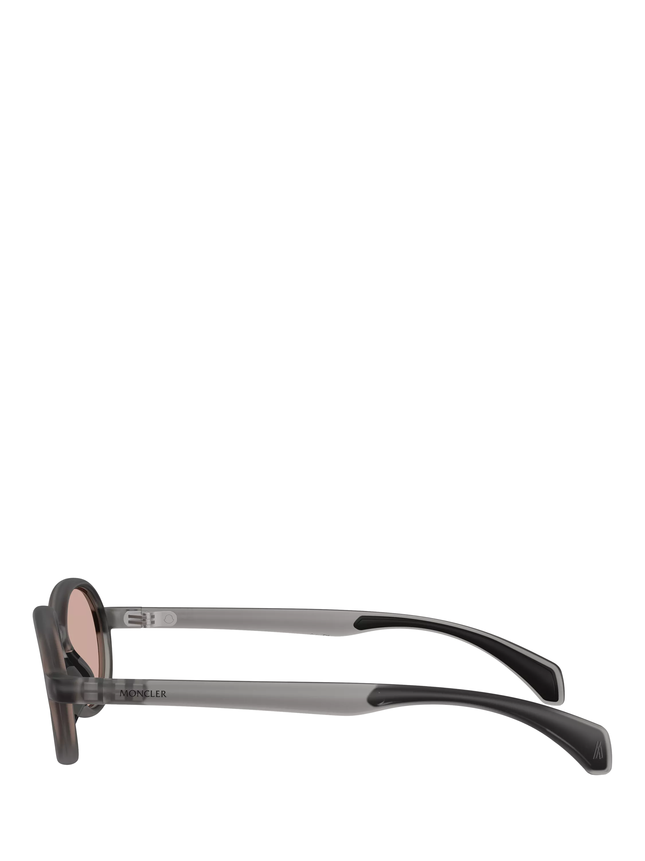 Moncler oval sunglasses shiny grey pink frame, imported from the UK