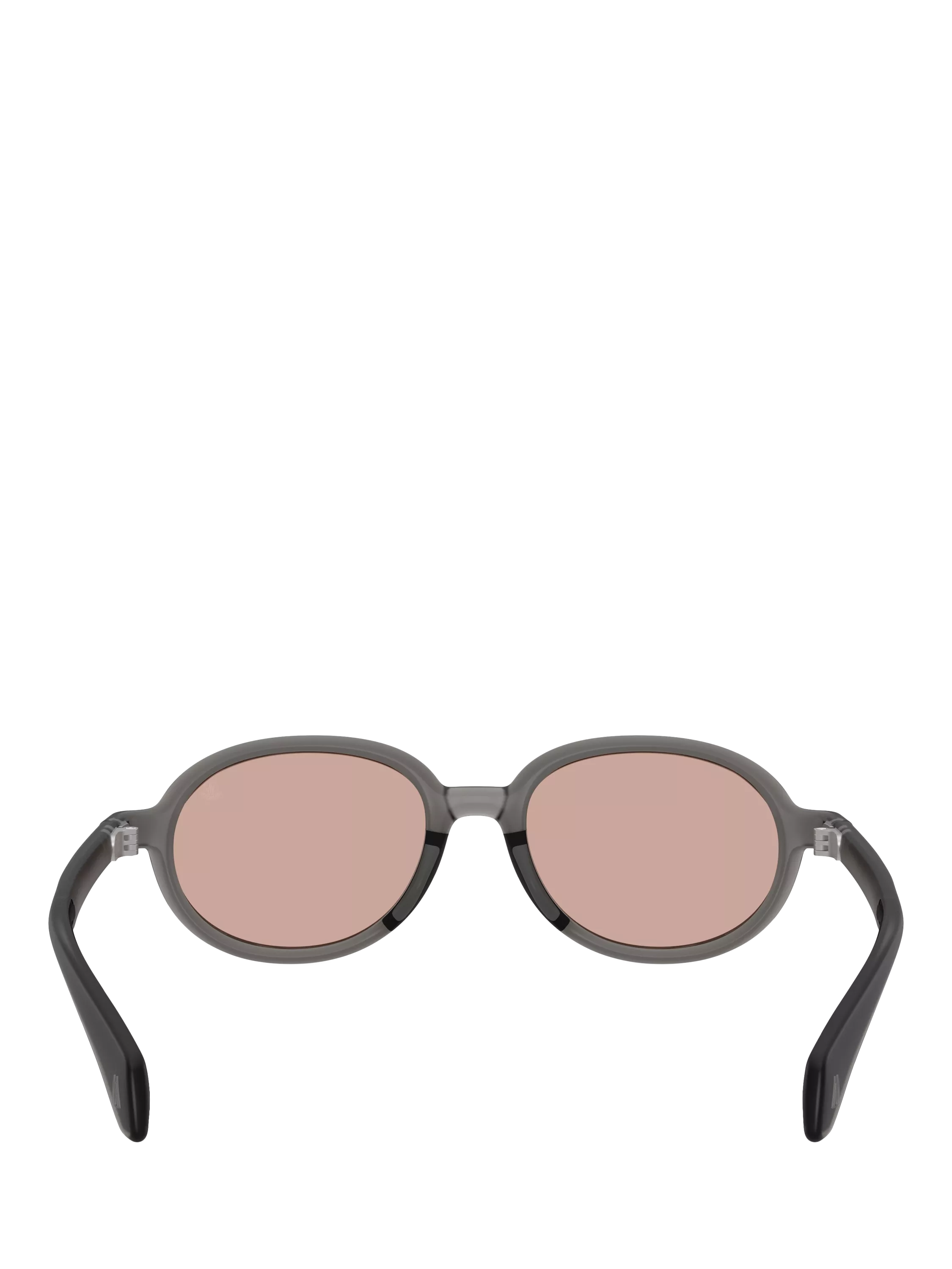 Moncler oval sunglasses shiny grey pink frame, imported from the UK