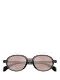 Moncler oval sunglasses shiny grey pink frame, imported from the UK